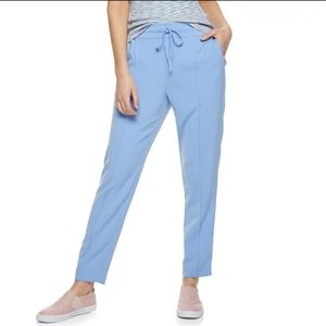 Nine West Slim Straight Drawstring Pants